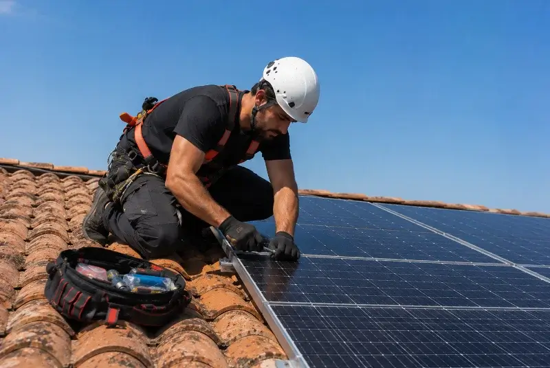 Maintenance et monitoring de panneaux solaires à Gramazie