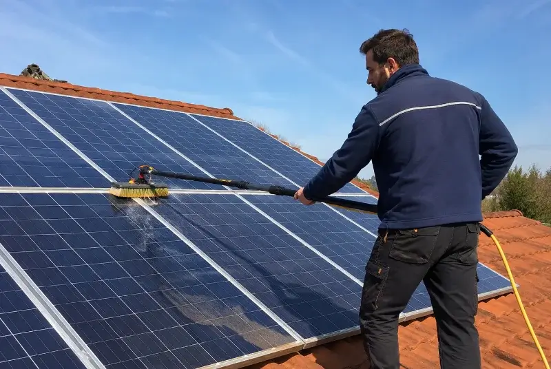 Nettoyage et entretien de panneaux solaires à Gramazie